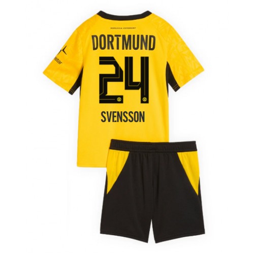 Dětský fotbalový dres Borussia Dortmund Daniel Svensson #24 2026-27 Domácí Krátký Rukáv (+ trenýrky)
